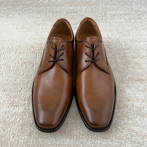 Santino Luciano Brown Memory Foam Dress Shoes 11 - Picture 2 of 8